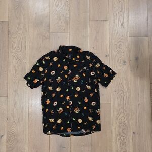 Vans Black Multicolor Patterned Shirt